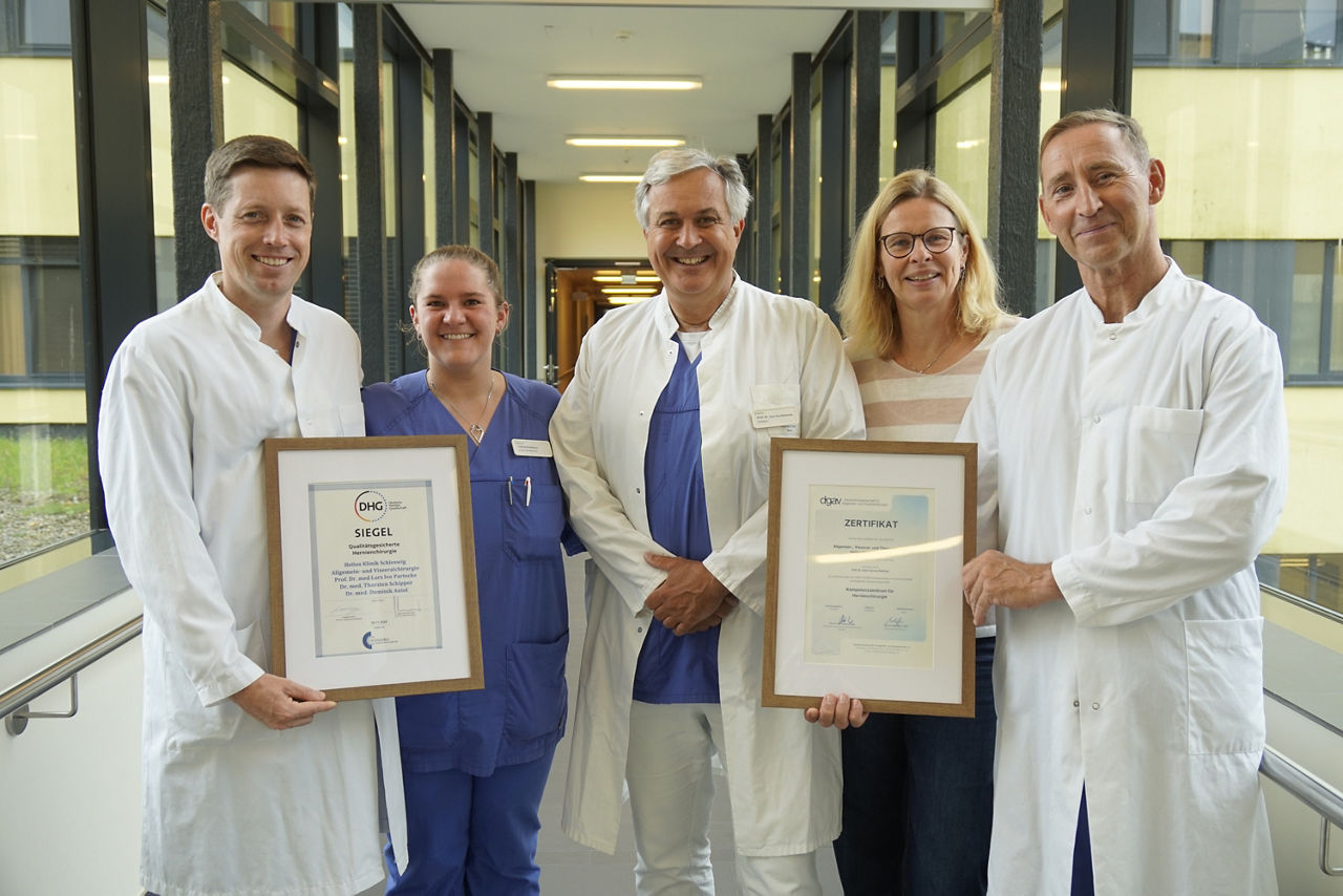 Ausgezeichnete Qualität: Kompetenzzentrum Hernienchirurgie