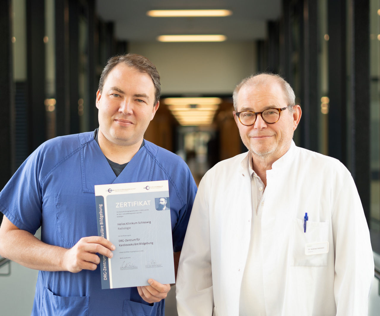 Zertifizierung zum DRG-Zentrum für Kardiovaskuläre Bildgebung am Helios Klinikum Schleswig