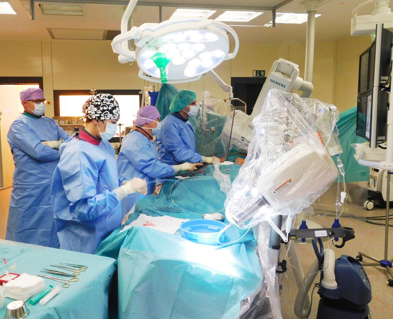 Prof. Staudt im Herzkatheterlabor