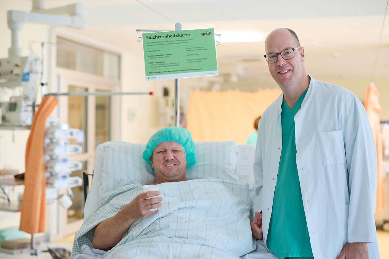 Trinken bis kurz vor der OP - Neues Nüchternheitskonzept in Helios Kliniken Schwerin