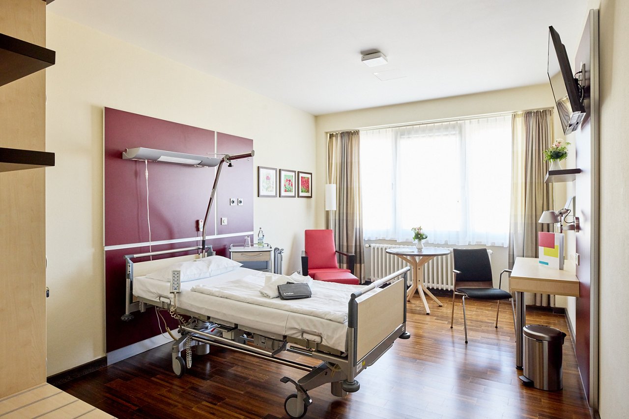 Zweibettzimmer in der Privatklinik