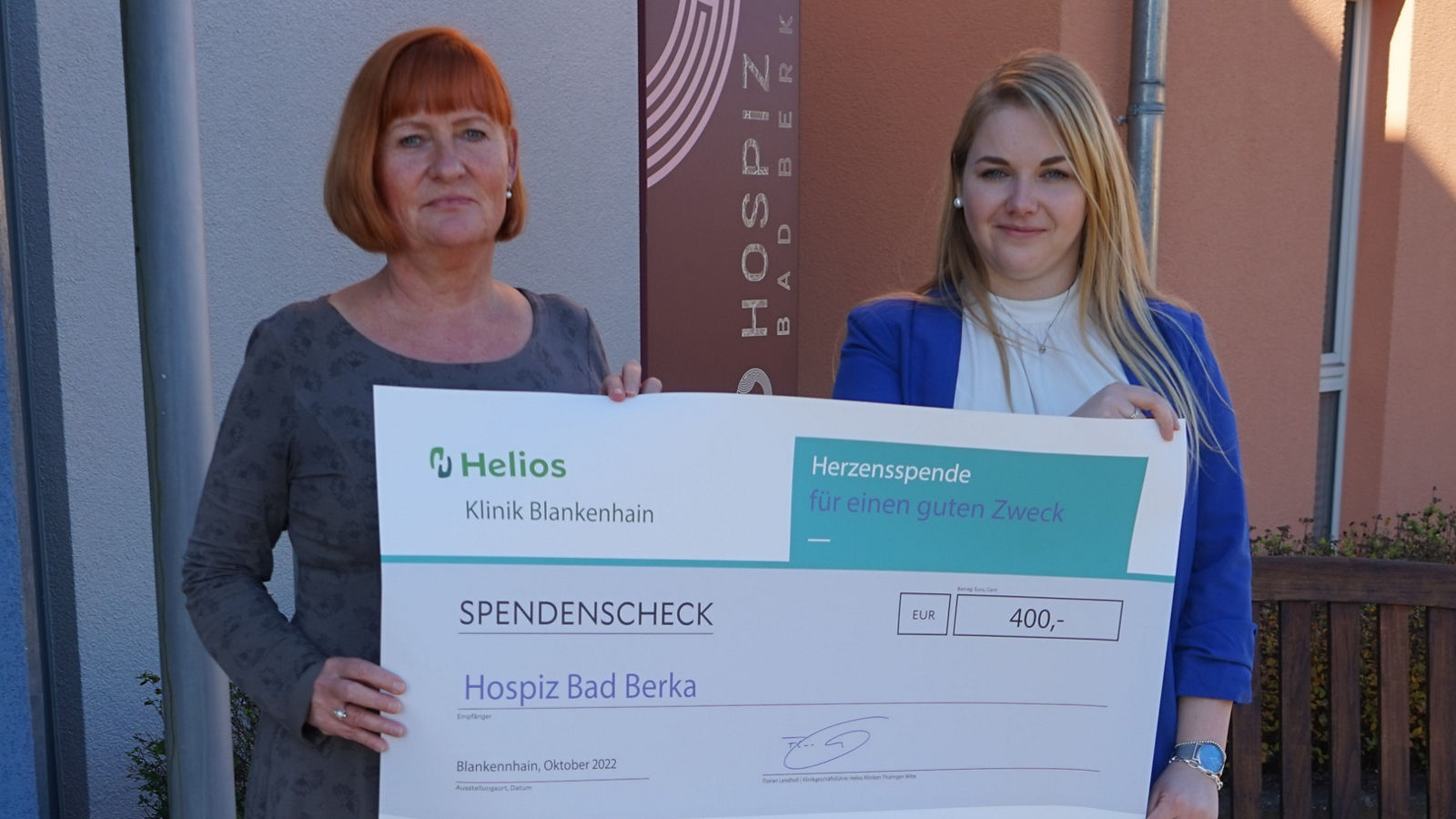 Herzensspende an das Hospiz in Bad Berka