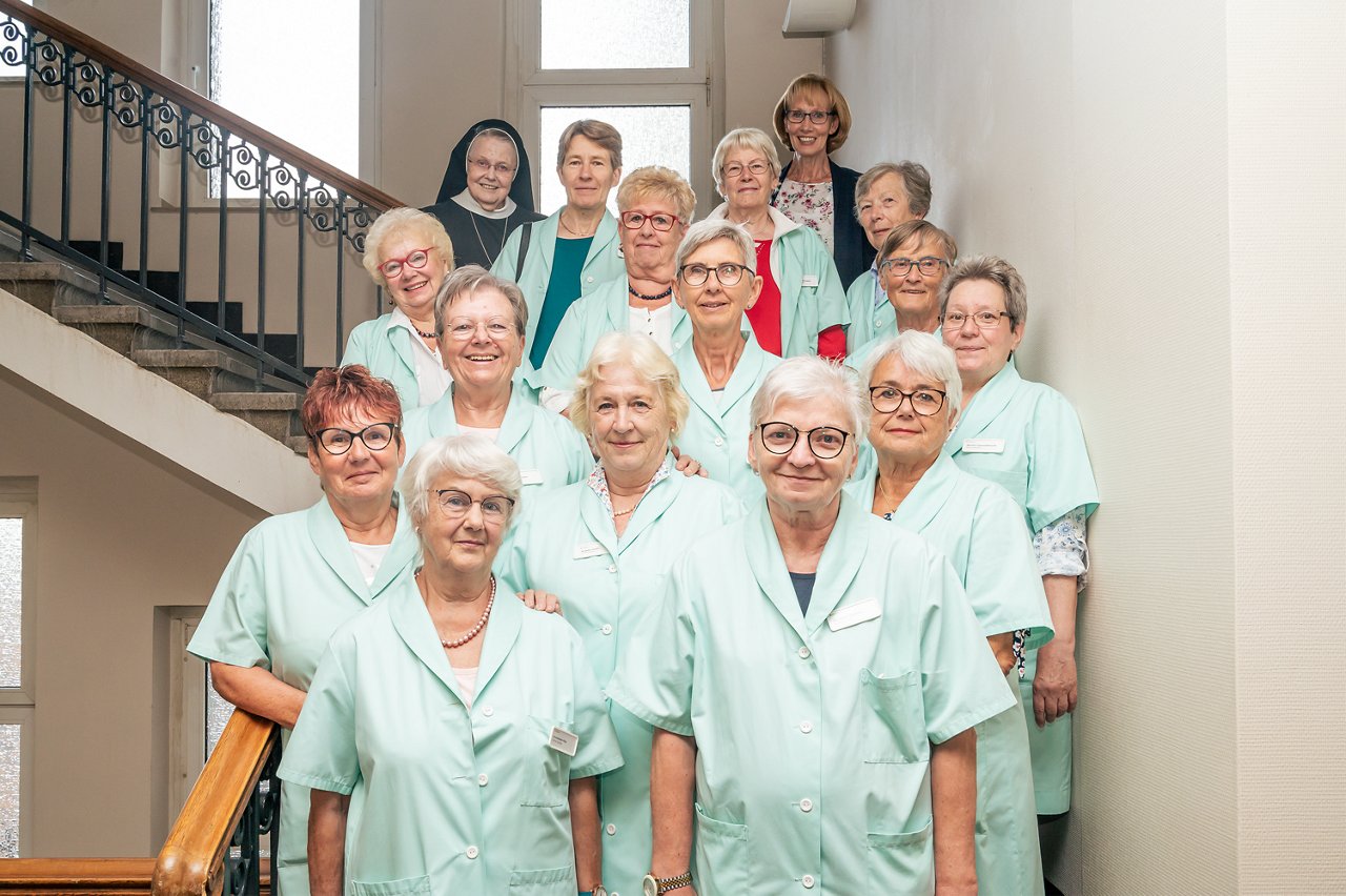 Grüne Damen Teamfoto