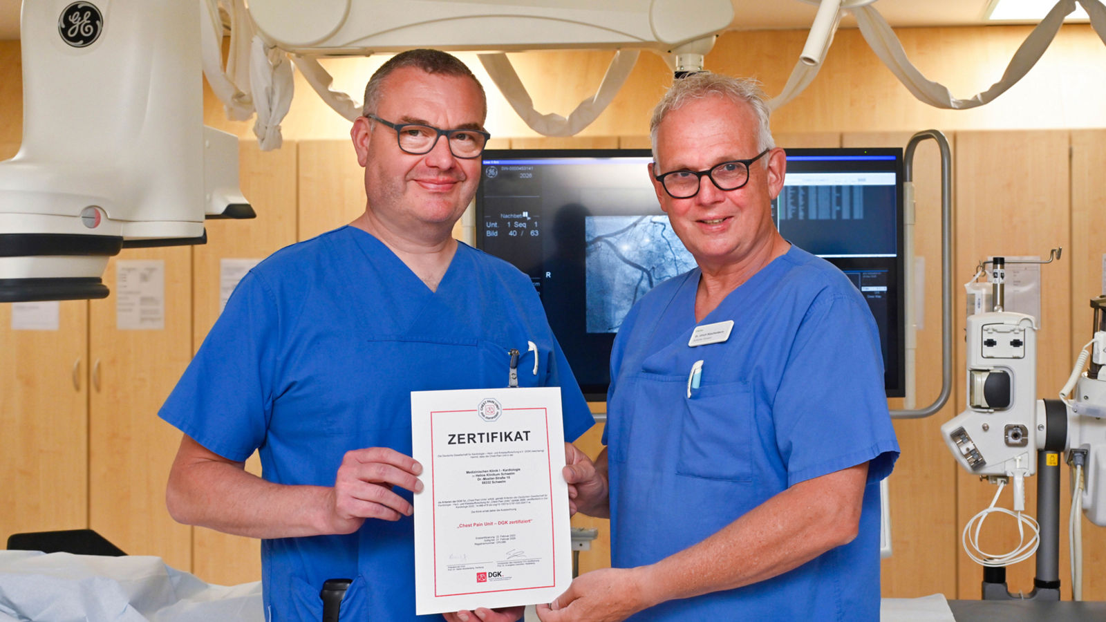 Die Kardiologie erfolgreich als „Chest Pain Unit“ rezertifiziert