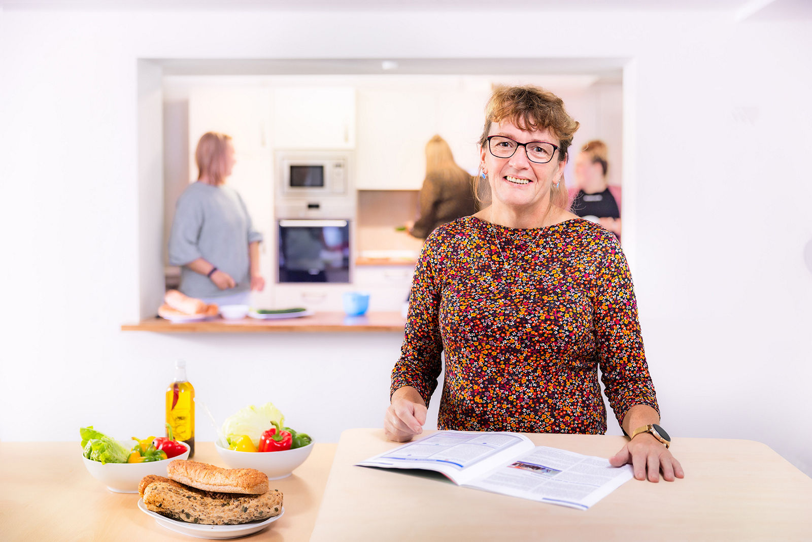 Stationsleiterin Anja mit der Adipositas Selbsthilfegruppe Uelzen