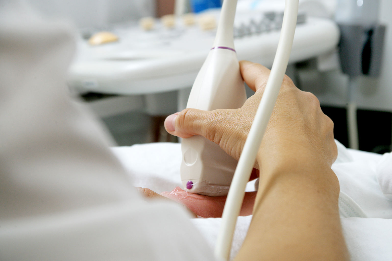 Ultraschalluntersuchung am Bauch