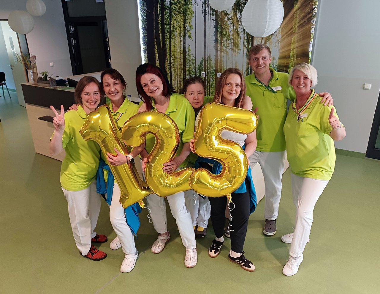 Jubiläumsbilder aus den Teams