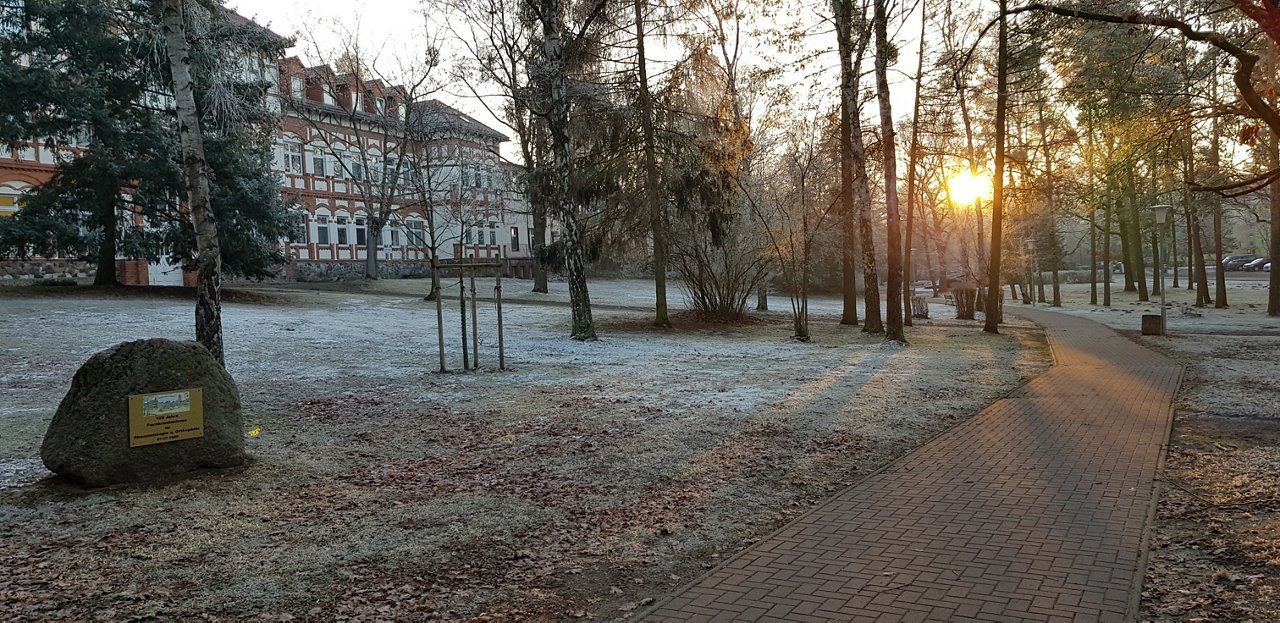 Fachklinik Vogelsang-Gommern in der Wintersonne