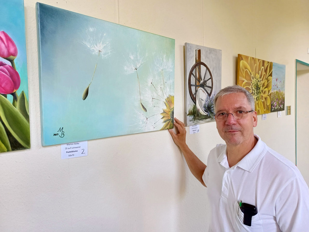 Vernissage in der Schmerztherapie der Helios Fachklinik Vogelsang-Gommern
