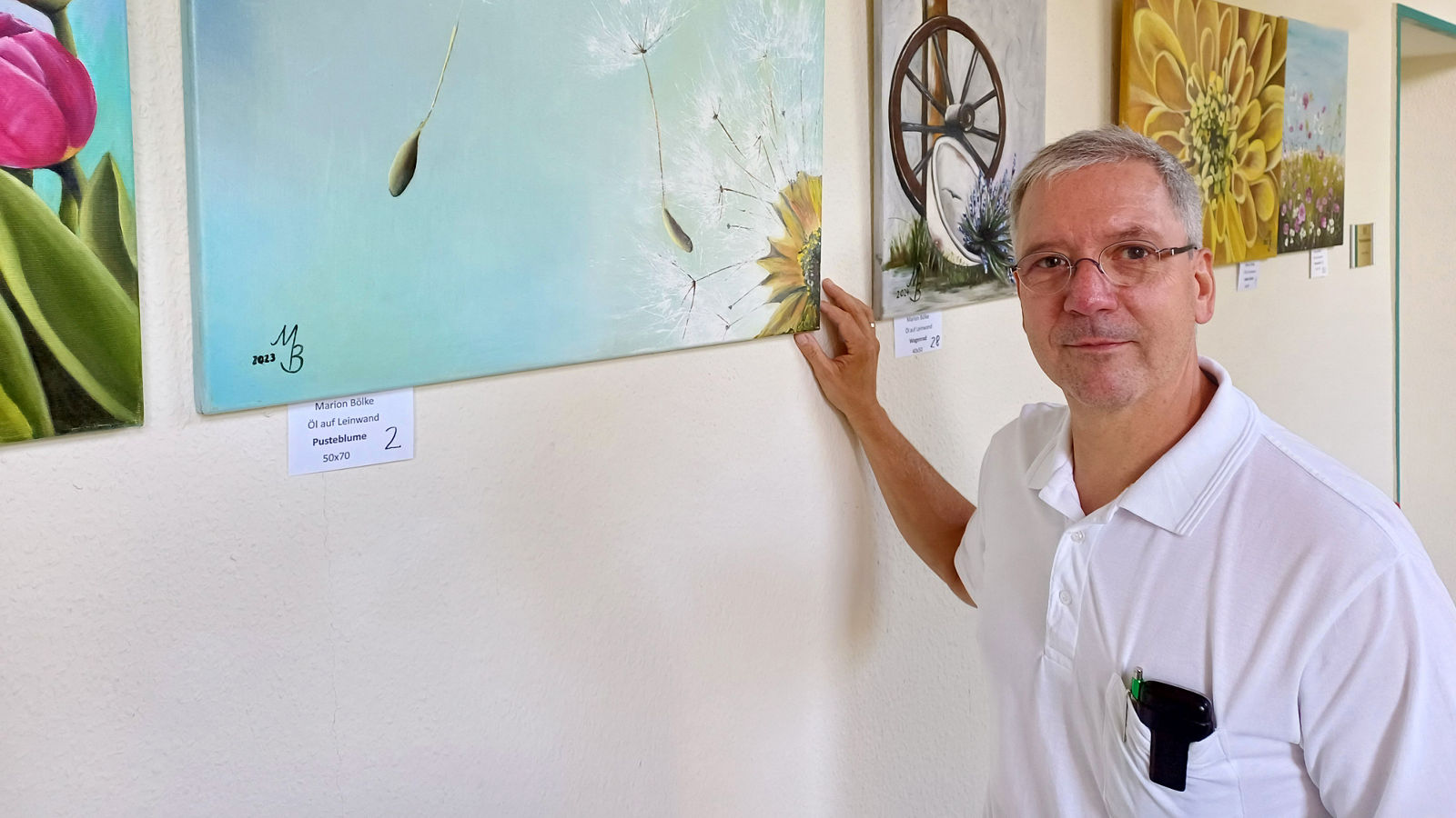 Vernissage in der Schmerztherapie