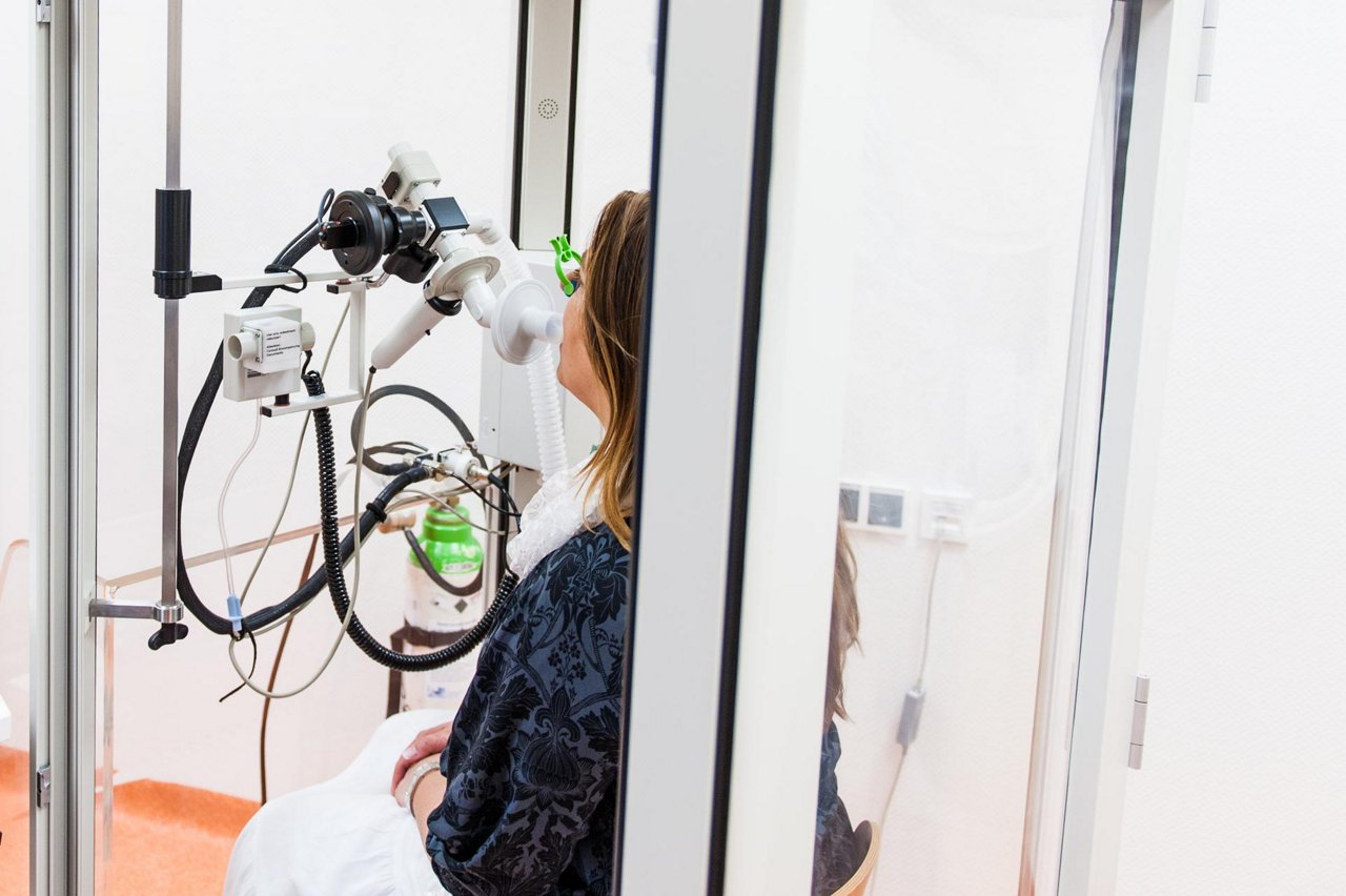 Patientin in der Pneumologie Helios Weißeritztal-Kliniken