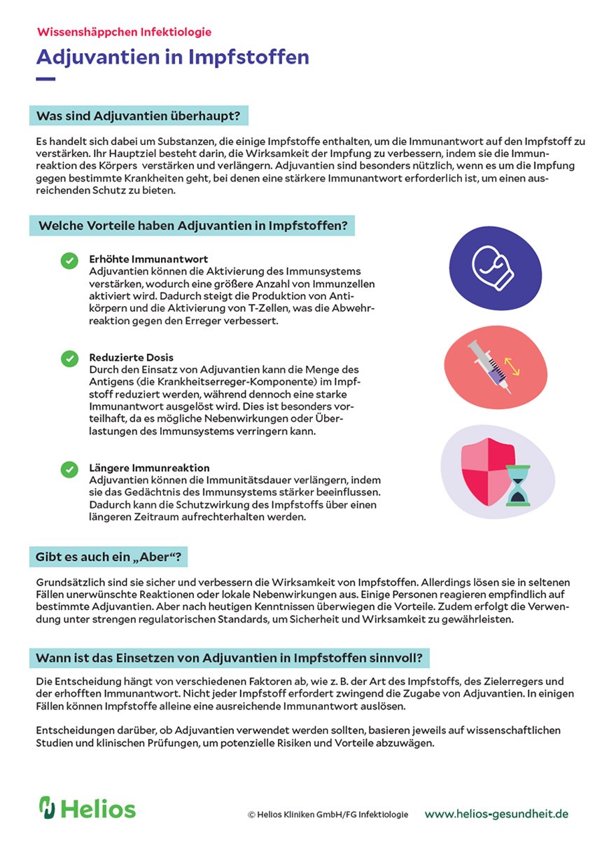 Merkblatt Adjuvantien und Impfstoffe