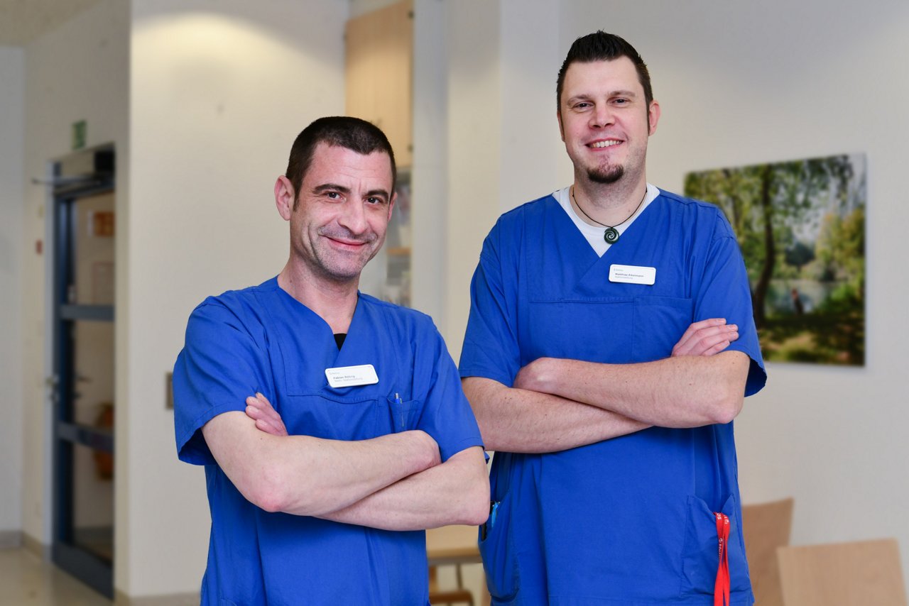 Fabian Röhrig und Matthias Eikelmann leiten die Dialyse am Helios Universitätsklinikum Wuppertal