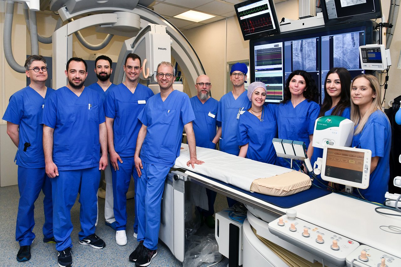 Team der Kardiologie - Rhythmologie am Helios Universitätsklinikum Wupperta