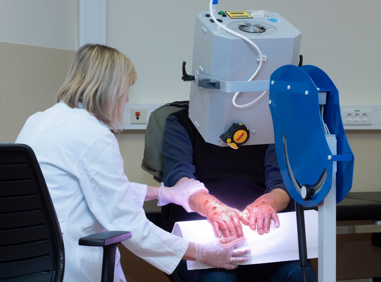 Lichtkammer der Dermatologie am Helios Universitätsklinikum Wuppertal