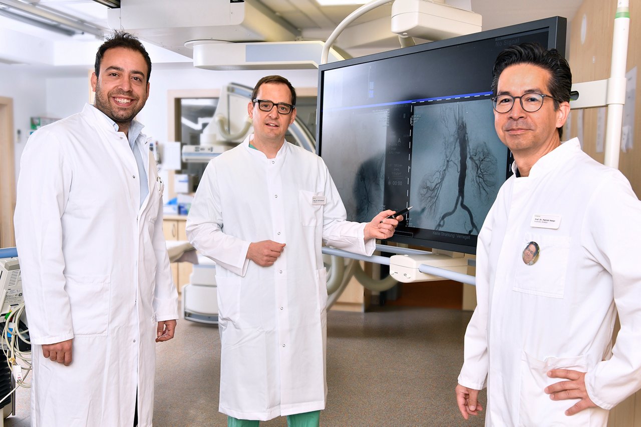 Interventionelle Radiologie und Urologie:  Dr. Tuna, Prof. von Rundstedt und Prof. Haage