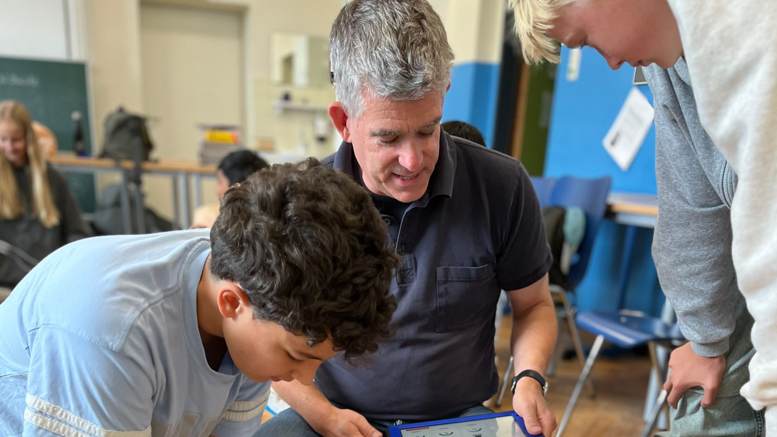 Reanimationstraining am Gymnasium Fabritianum