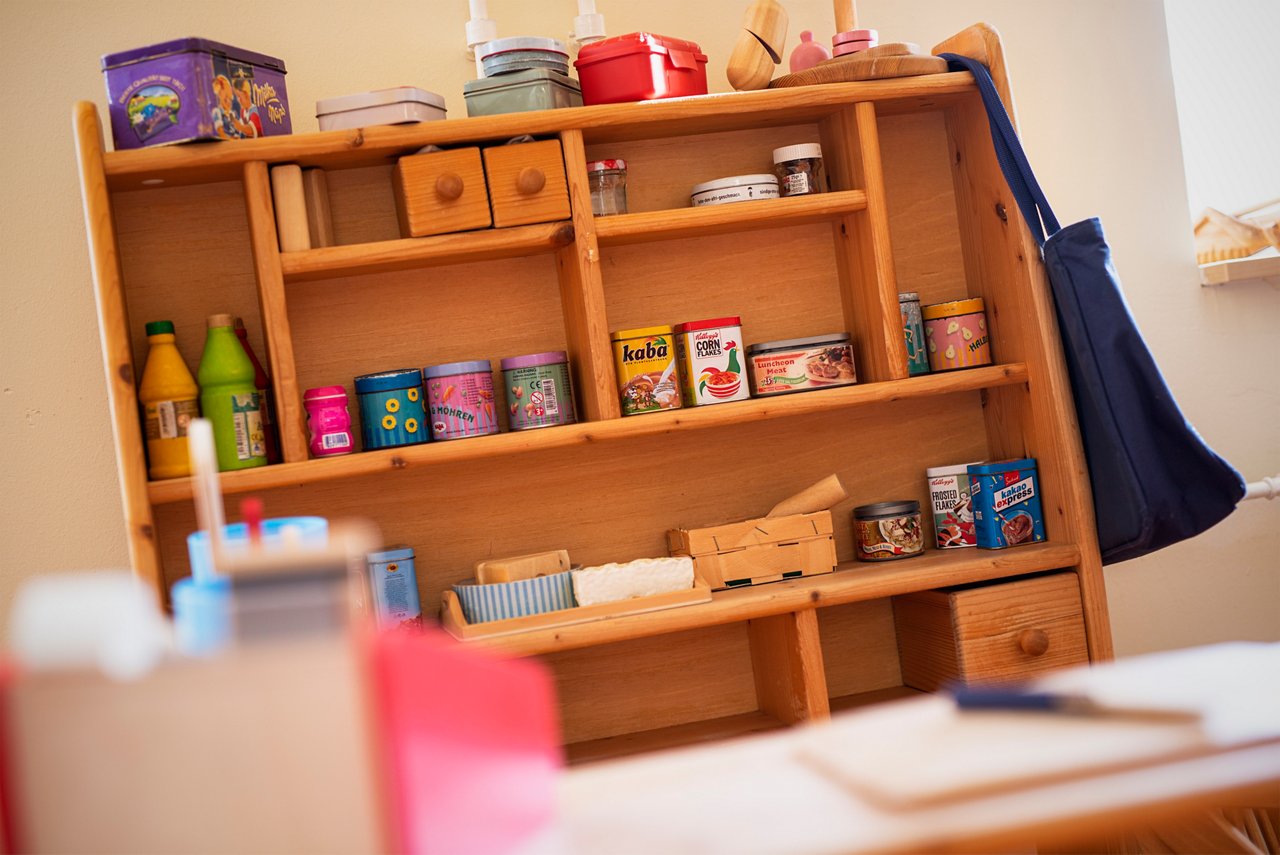 Ein Kaufmannsladen in der Spielabteilung