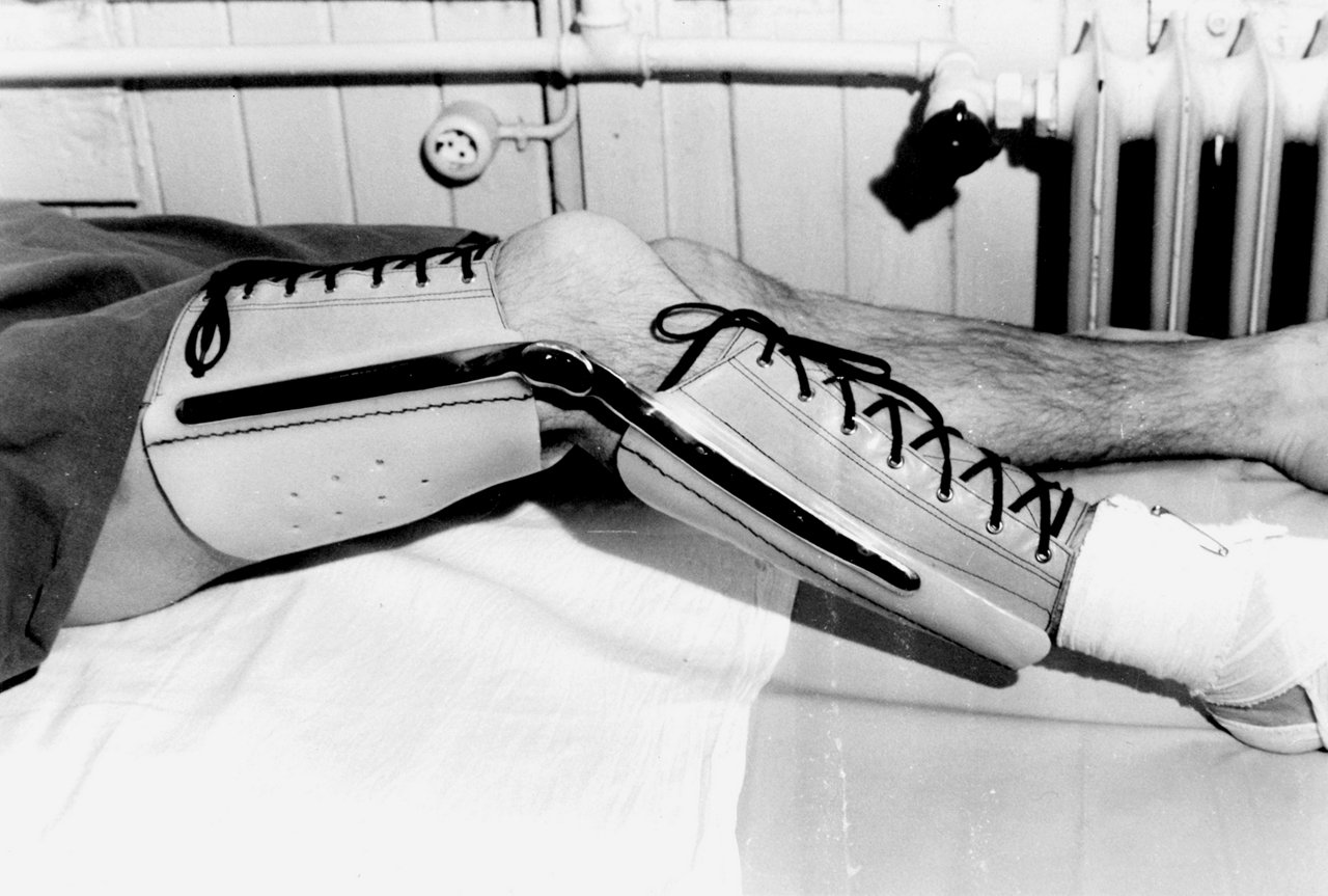 Eine der eigens in Neindorf hergestellten Orthesen für Patienten