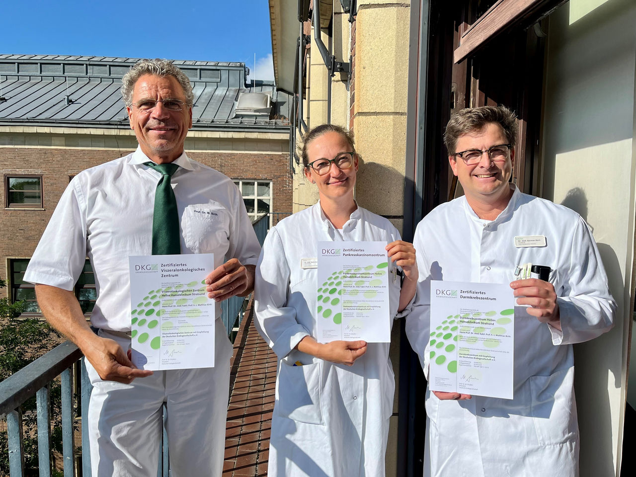 Helios Hanseklinikum Stralsund als neues Zentrum für Darm- und Pankreaskrebs zertifiziert