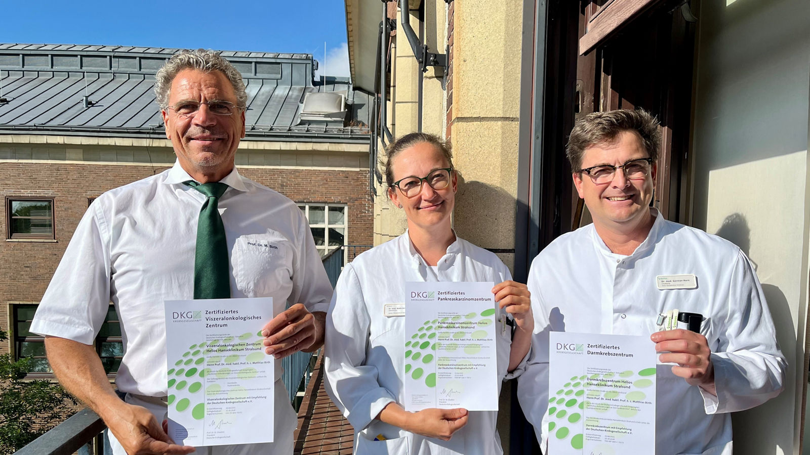 Helios Hanseklinikum Stralsund als neues Zentrum für Darm- und Pankreaskrebs zertifiziert