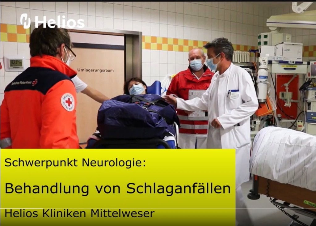 Screenshot Film Schlaganfallversorgung