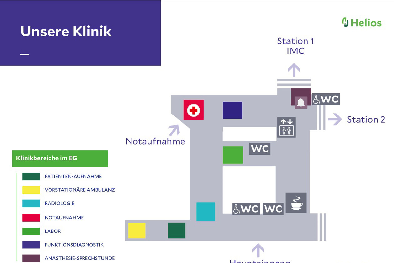 Lageplan der Helios Klinik Zerbst/Anhalt