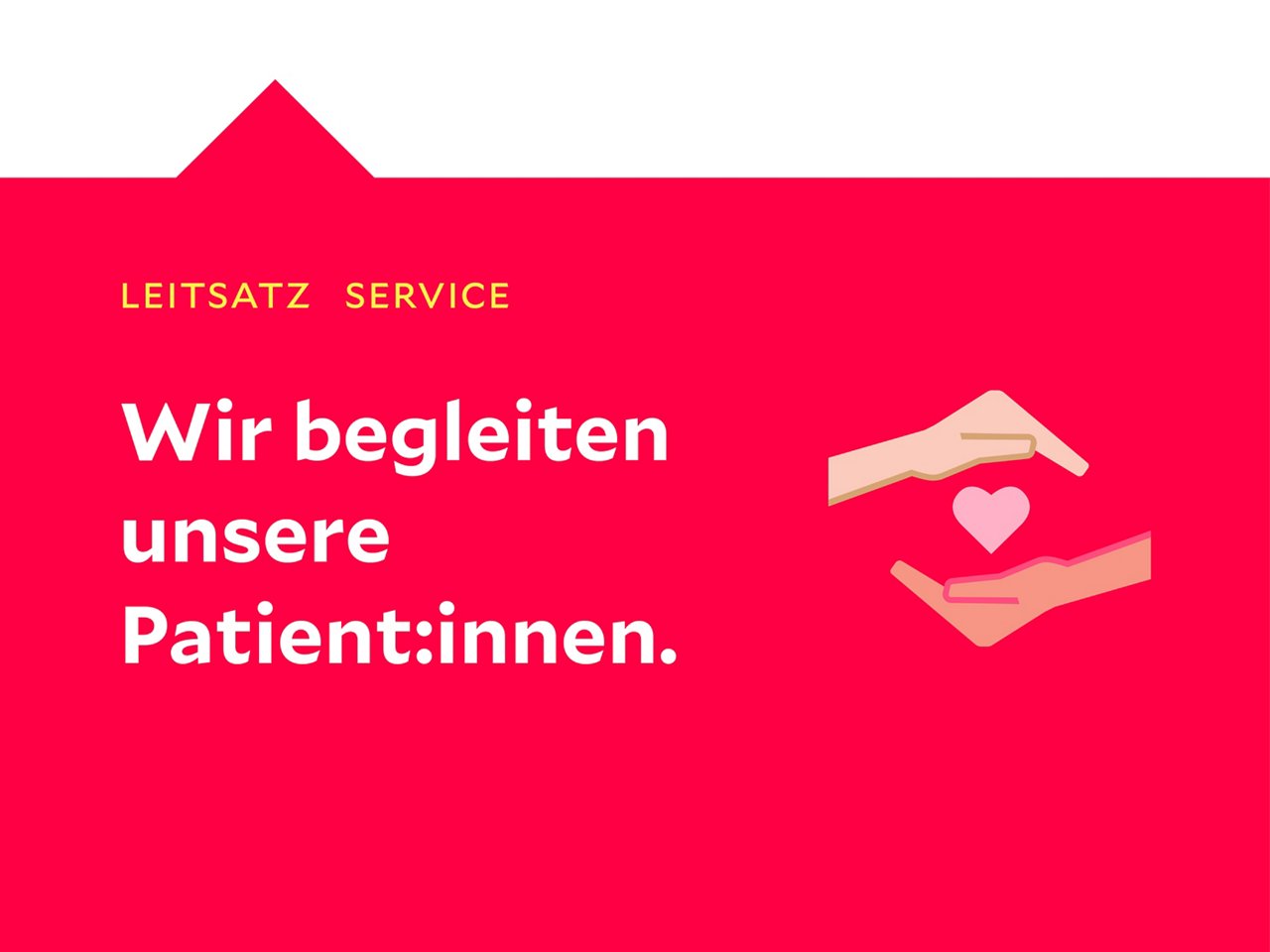 Grafik mit dem Leitsatz Service