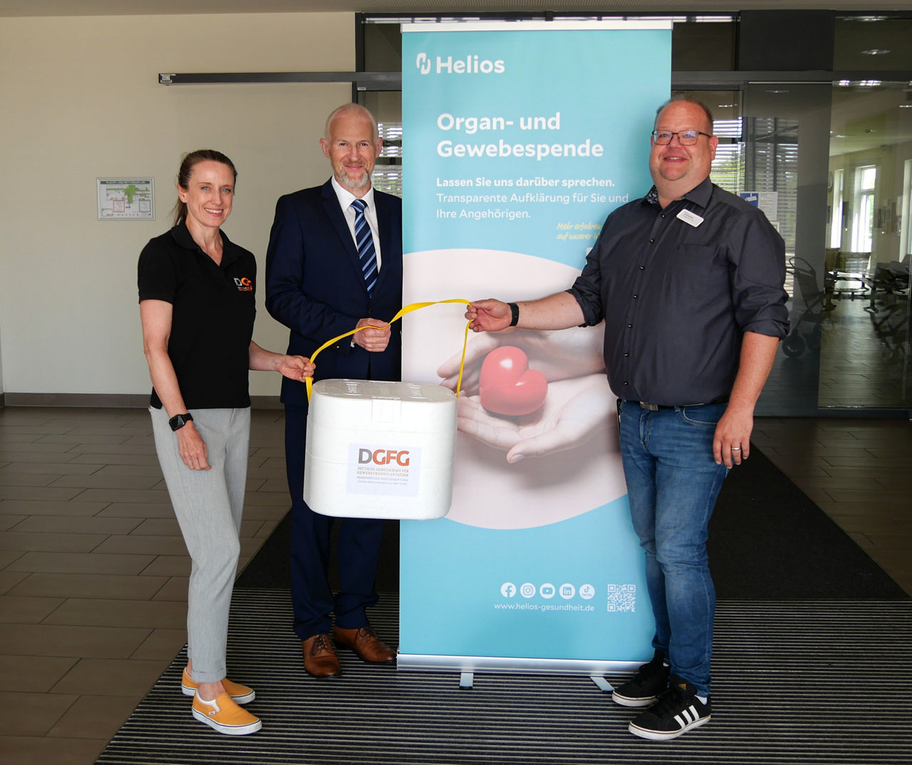Helios Cluster Niedersachsen-Nord kooperiert mit der DGFG in der Gewebespende