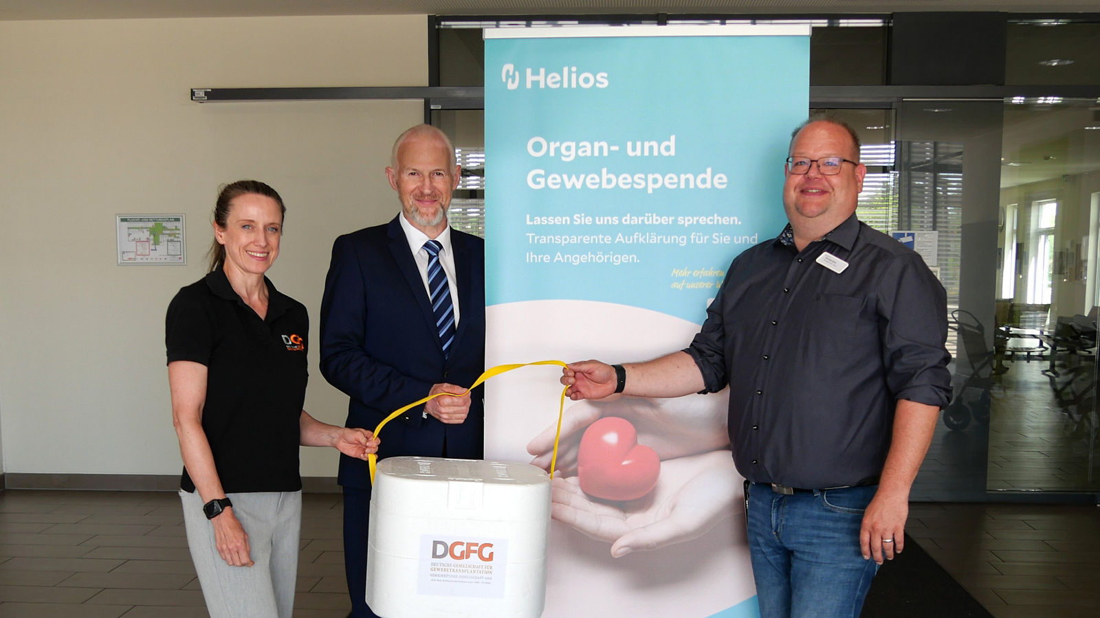 Helios Cluster Niedersachsen-Nord kooperiert mit der DGFG in der Gewebespende