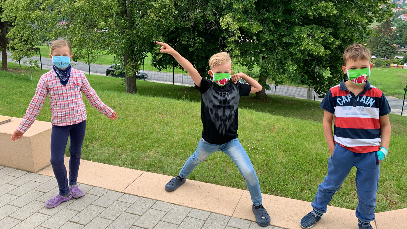 Kindermasken für die Grundschulkinder im ehemaligen Weißeritzkreis