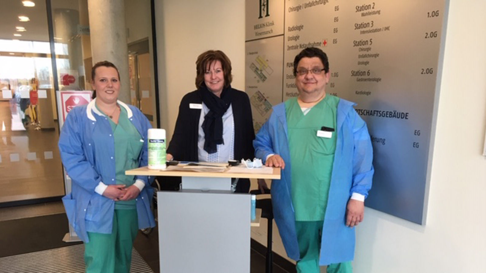 Für Besucher: Helios Klinik Wesermarsch richtet einen Bringe-Dienst für Genesungswünsche ein