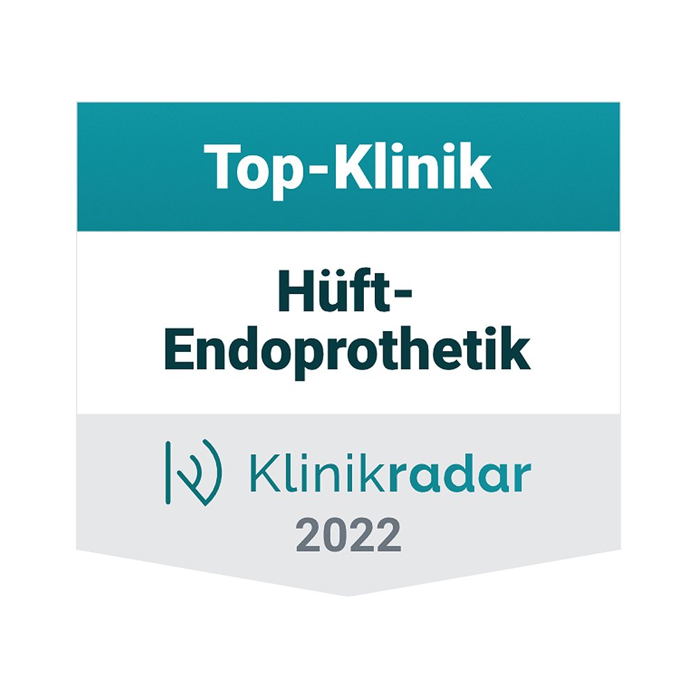 Logo - Klinikradar 2022 Top-Klinik für Hüft-Endoprothetik