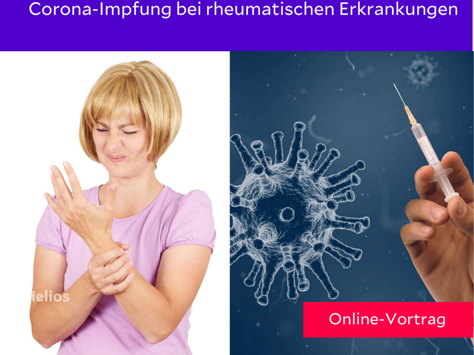 Attendorner Medizin-Gespräche 2021: Digitaler Vortrag zum Thema „Corona-Impfung bei rheumatischen Erkrankungen“
