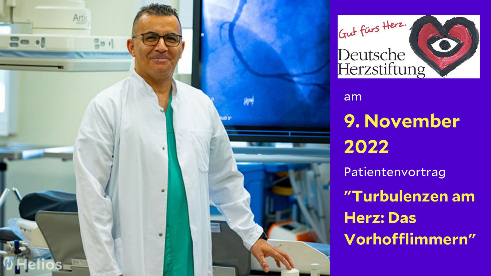 Herzwochen 2022: Patientenvortrag in der Helios Klinik Wesermarsch zum Thema „Turbulenzen im Herz: Das Vorhofflimmern“