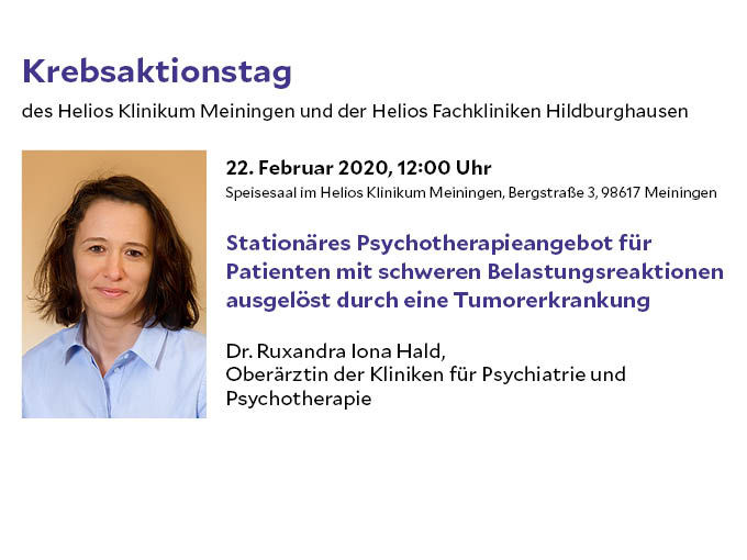 Krebsaktionstag des Helios Klinikum Meiningen und der Helios Fachkliniken Hildburghausen 
