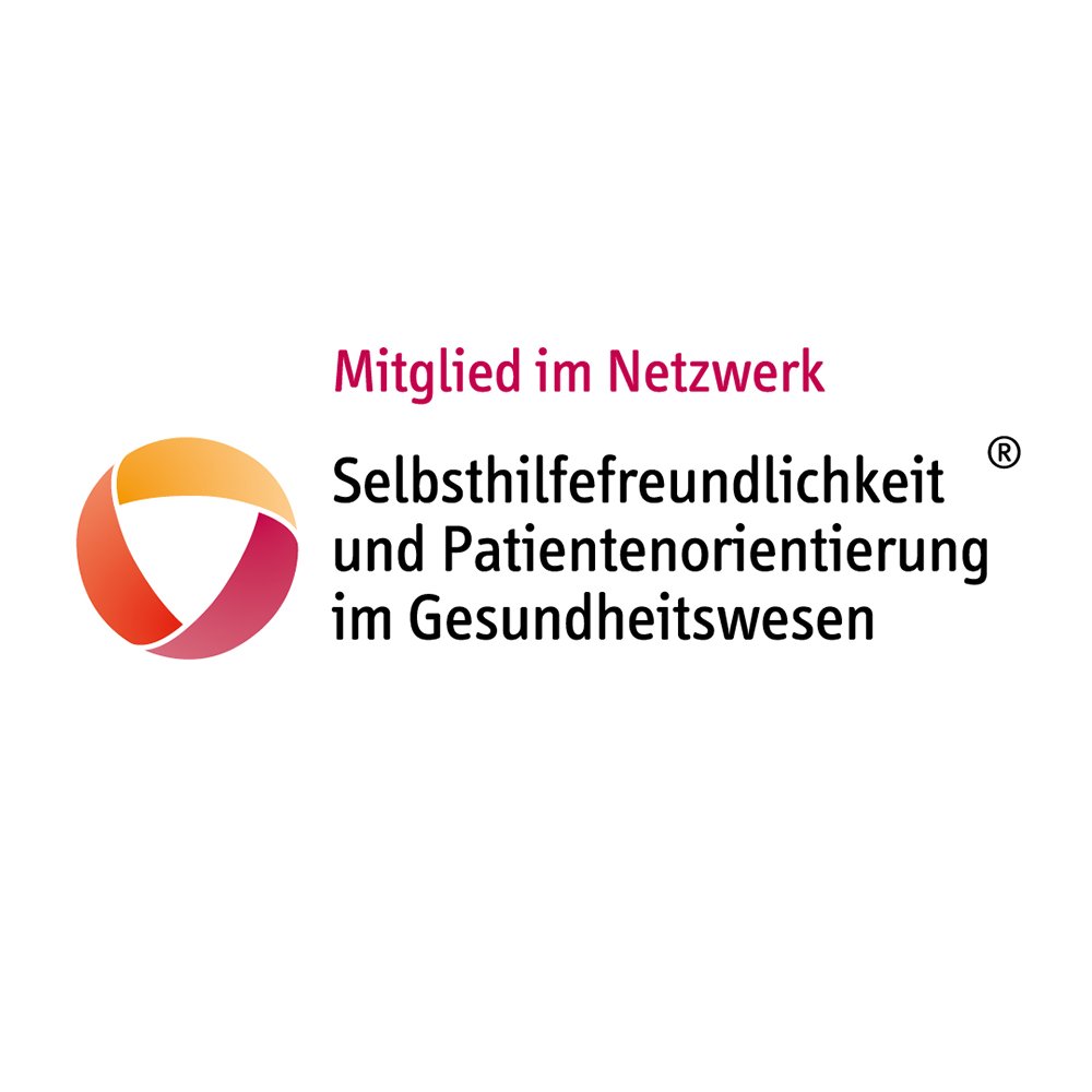 Logo - Mitglied im Netzwerk -  Selbsthilfefreundlichkeit Patientenorientierung im Gesundheitswesen