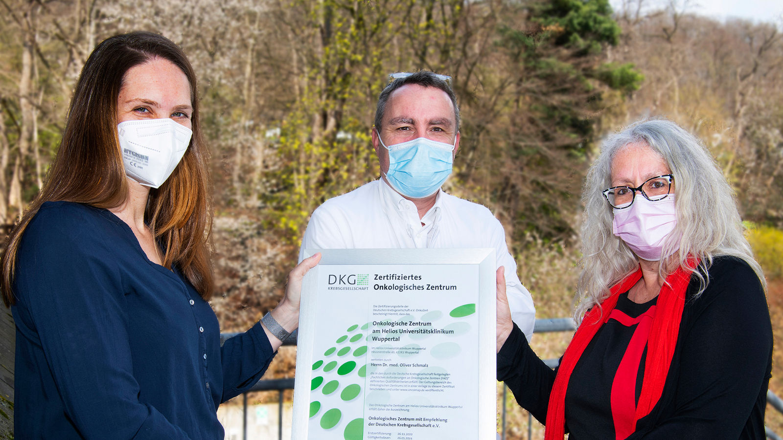 Onkologisches Zentrum am Helios Universitätsklinikum Wuppertal erfolgreich DKG-zertifiziert