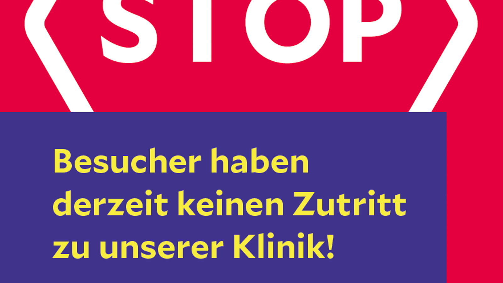 Anpassungen bei der Besuchsregelung: Vorerst keine Patientenbesuche möglich
