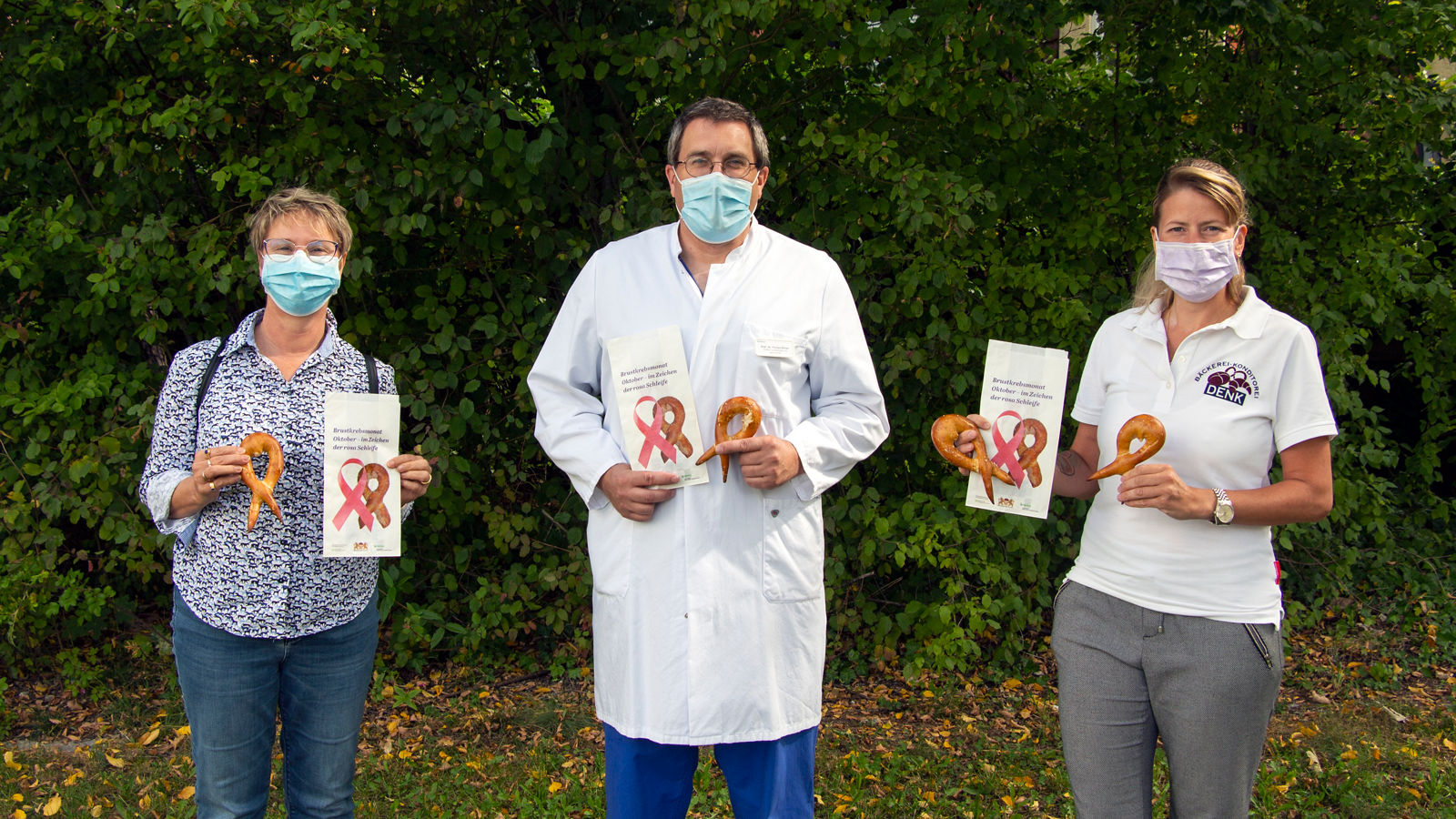 Laugenschleifen im Landkreis Dachau: Solidaritätsaktion im Brustkrebsmonat Oktober 