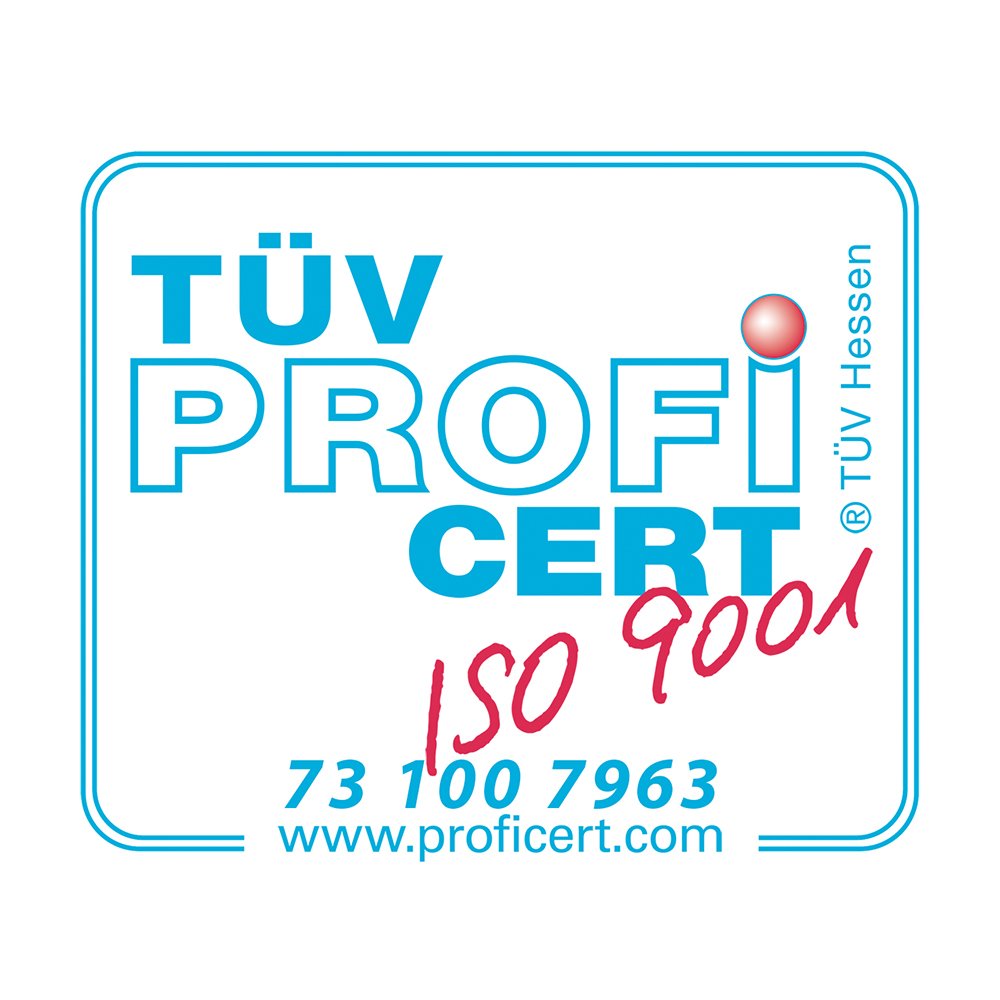 TÜV Profi Cert ISO 9001