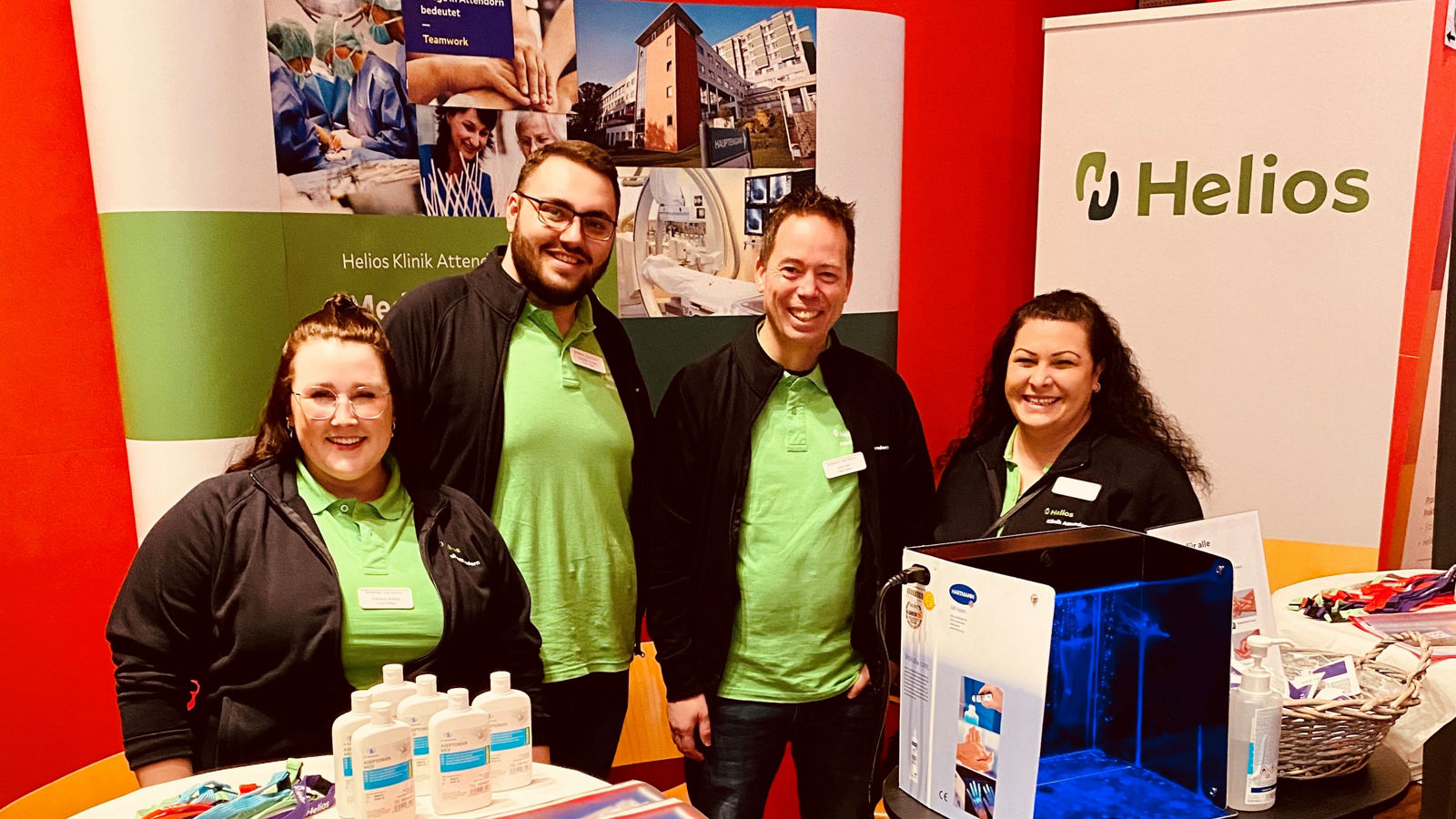 Die Helios Klinik Attendorn war zur Gast bei der Berufsmesse in der Stadthalle Attendorn
