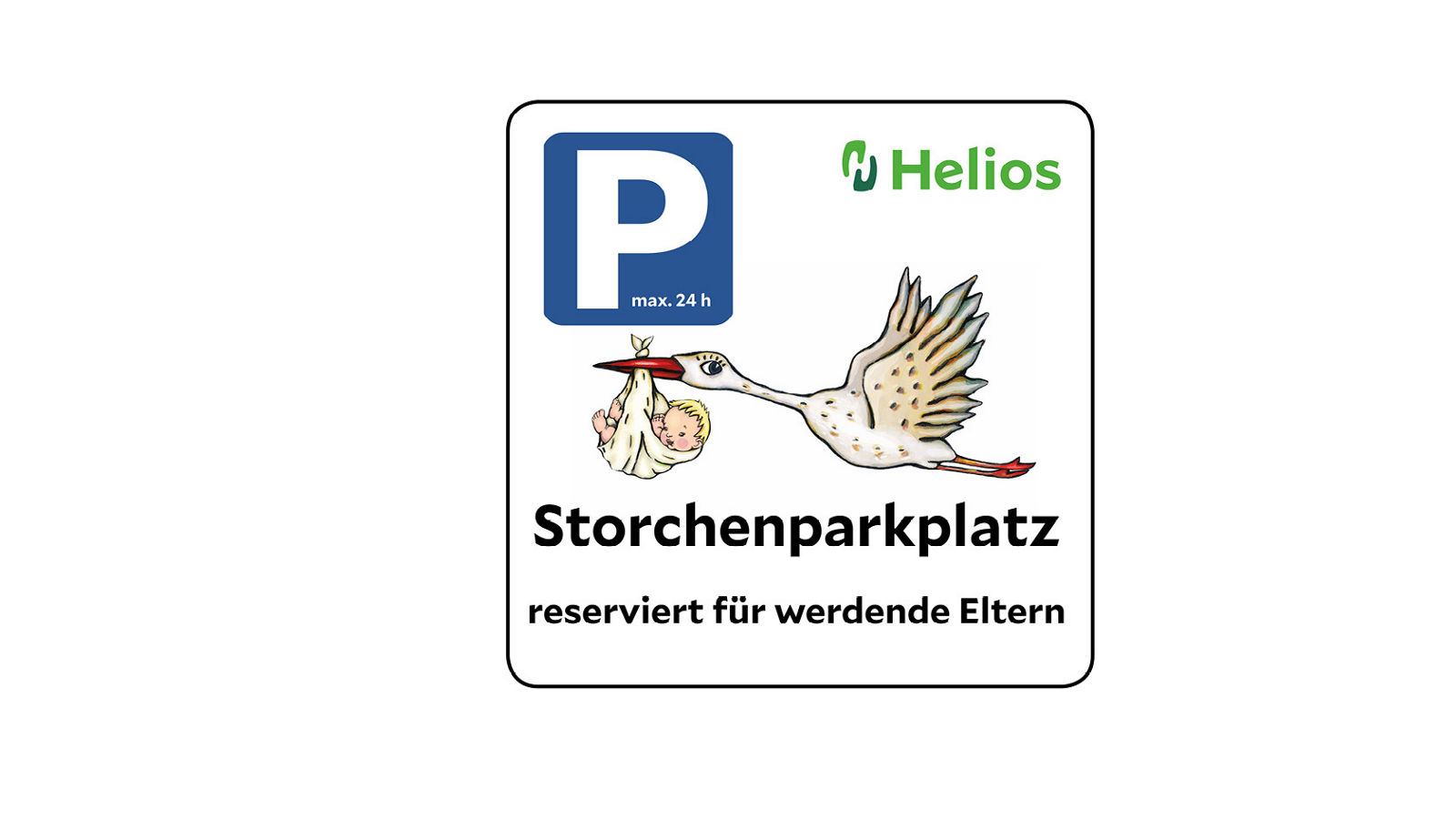 Storchenparkplätze für werdende Väter