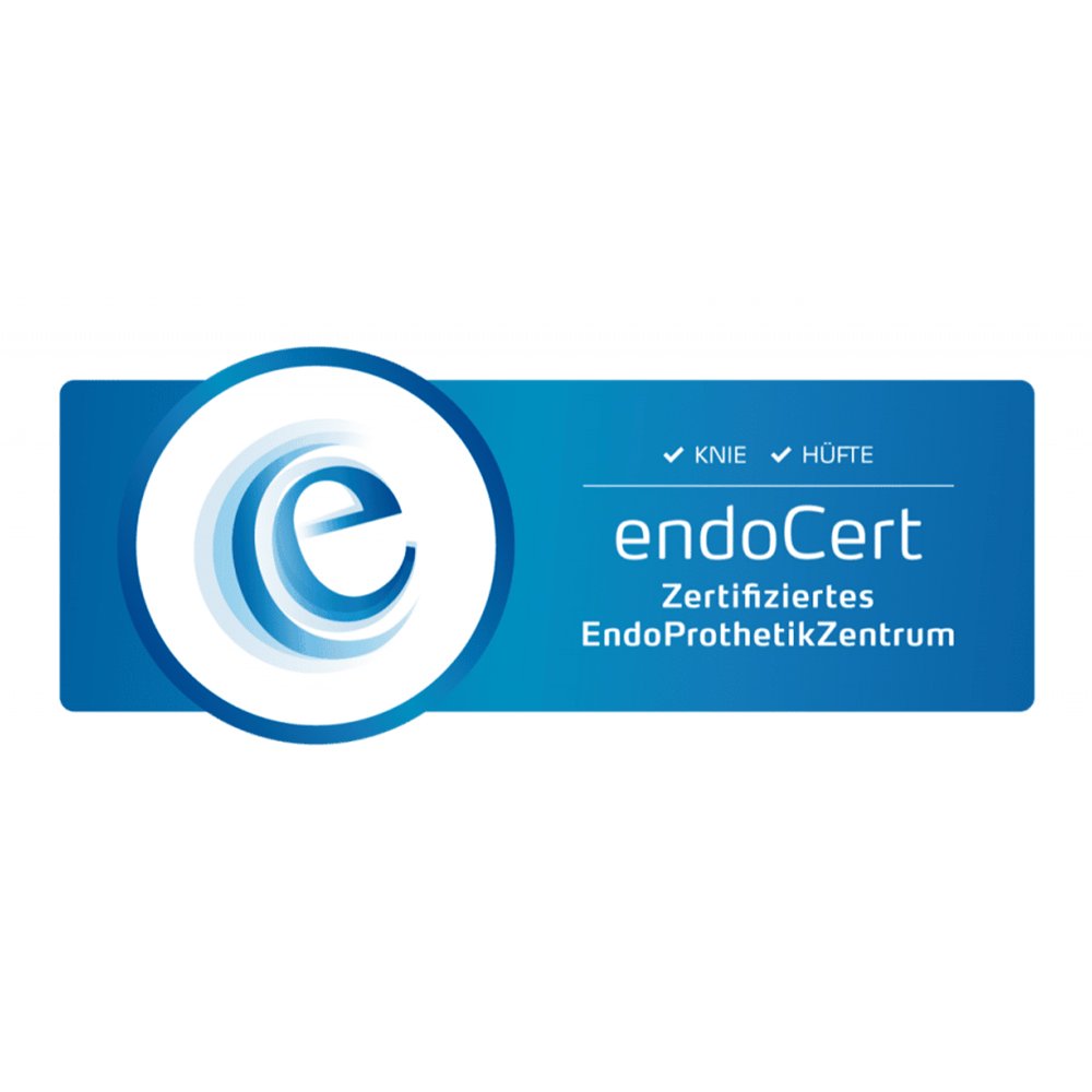 Logo - Knie - Hüfte - endoCert Zertifiziertes EndoProthetikZentrum