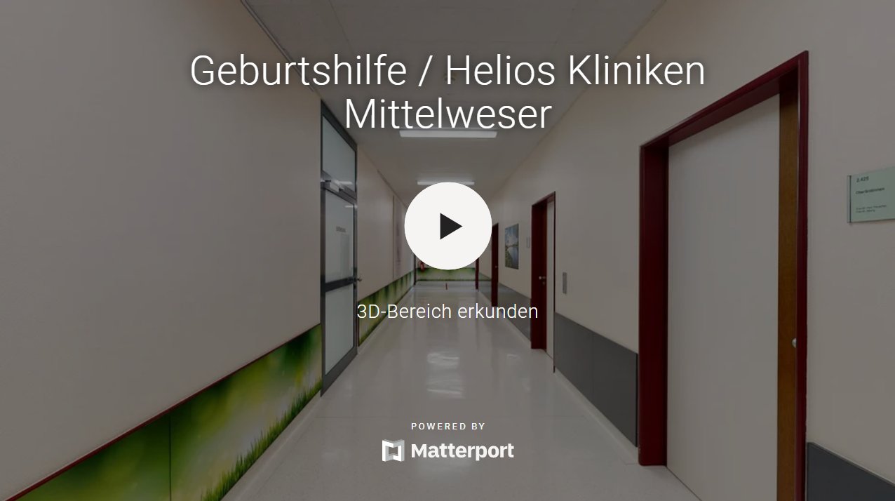 Screenshot 3 D Tour Geburtshilfe