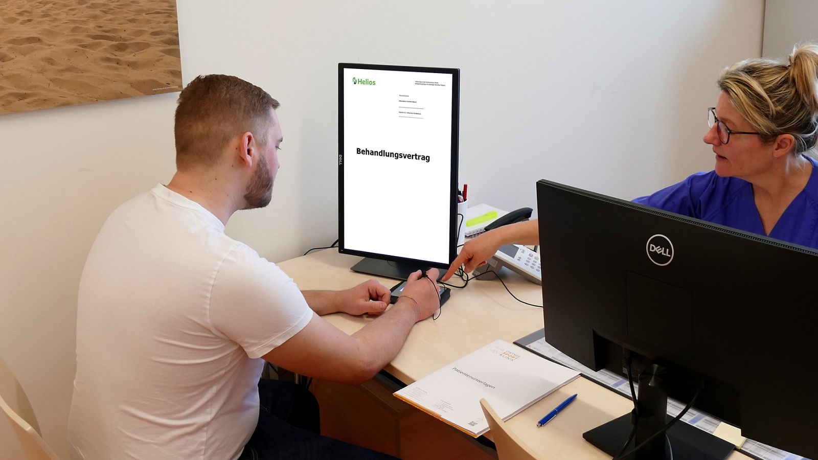 Neuer Service für Patientinnen und Patienten:  Behandlungsverträge jetzt digital unterschreiben