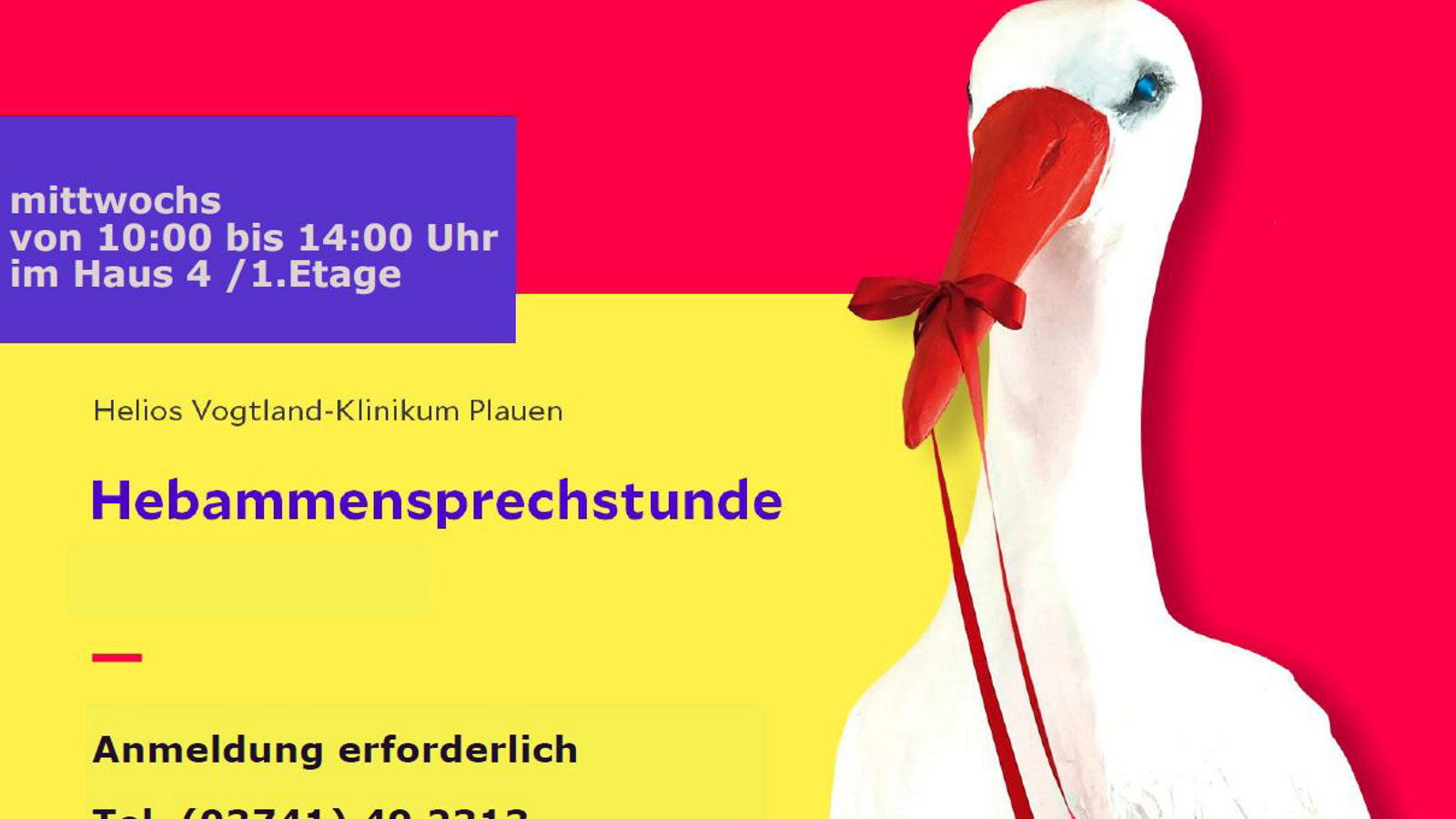 Anmeldung für Ihre Geburt! Hebammensprechstunde jetzt wieder persönlich für unsere werdenden Mamas!