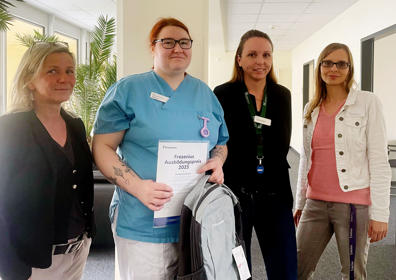 Bestnote 1,0: Fresenius Ausbildungspreis für Salina Buchmann