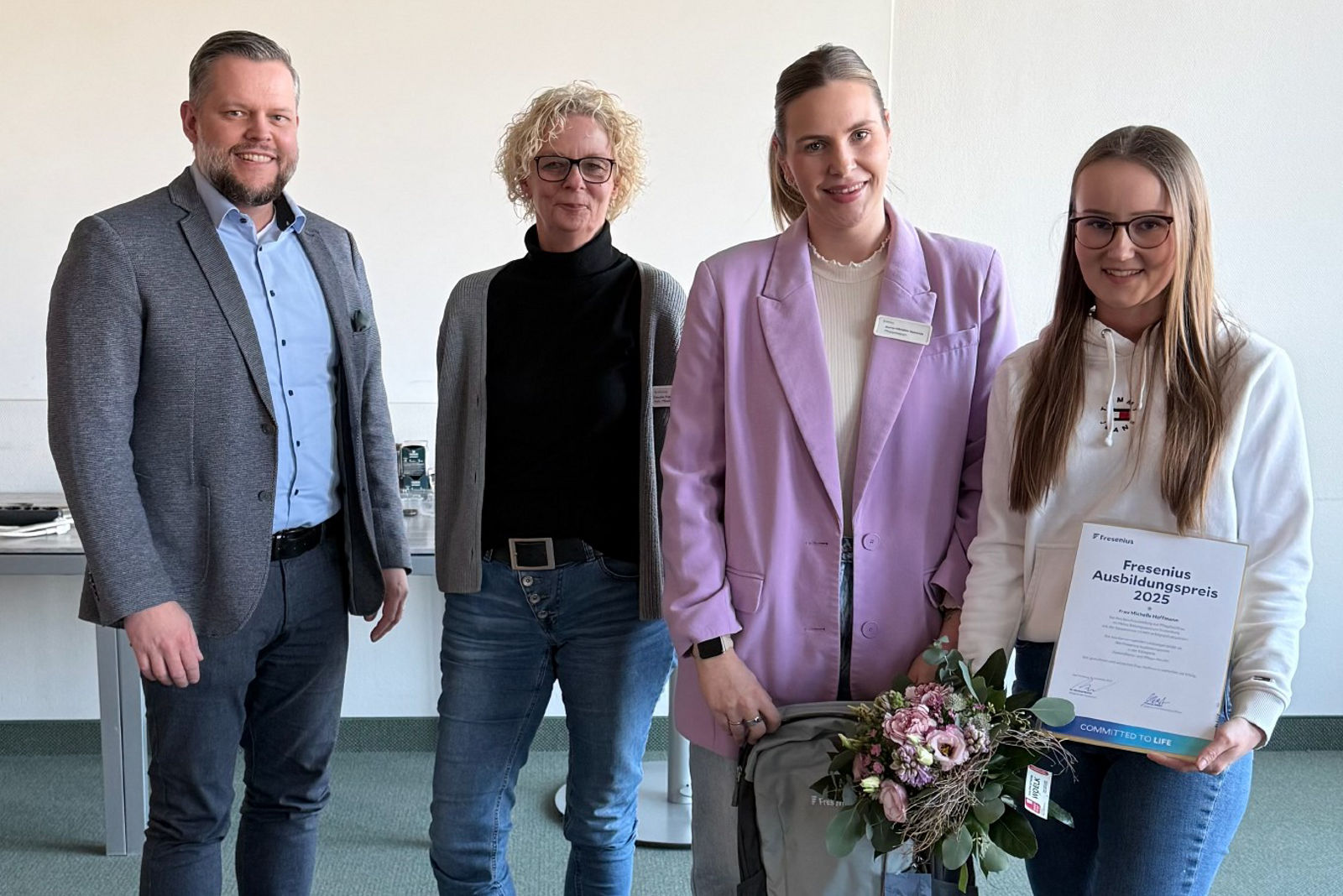 Ausbildungsabschluss mit Traumnote 1,0: Michelle Hoffmann mit Fresenius Ausbildungspreis geehrt 