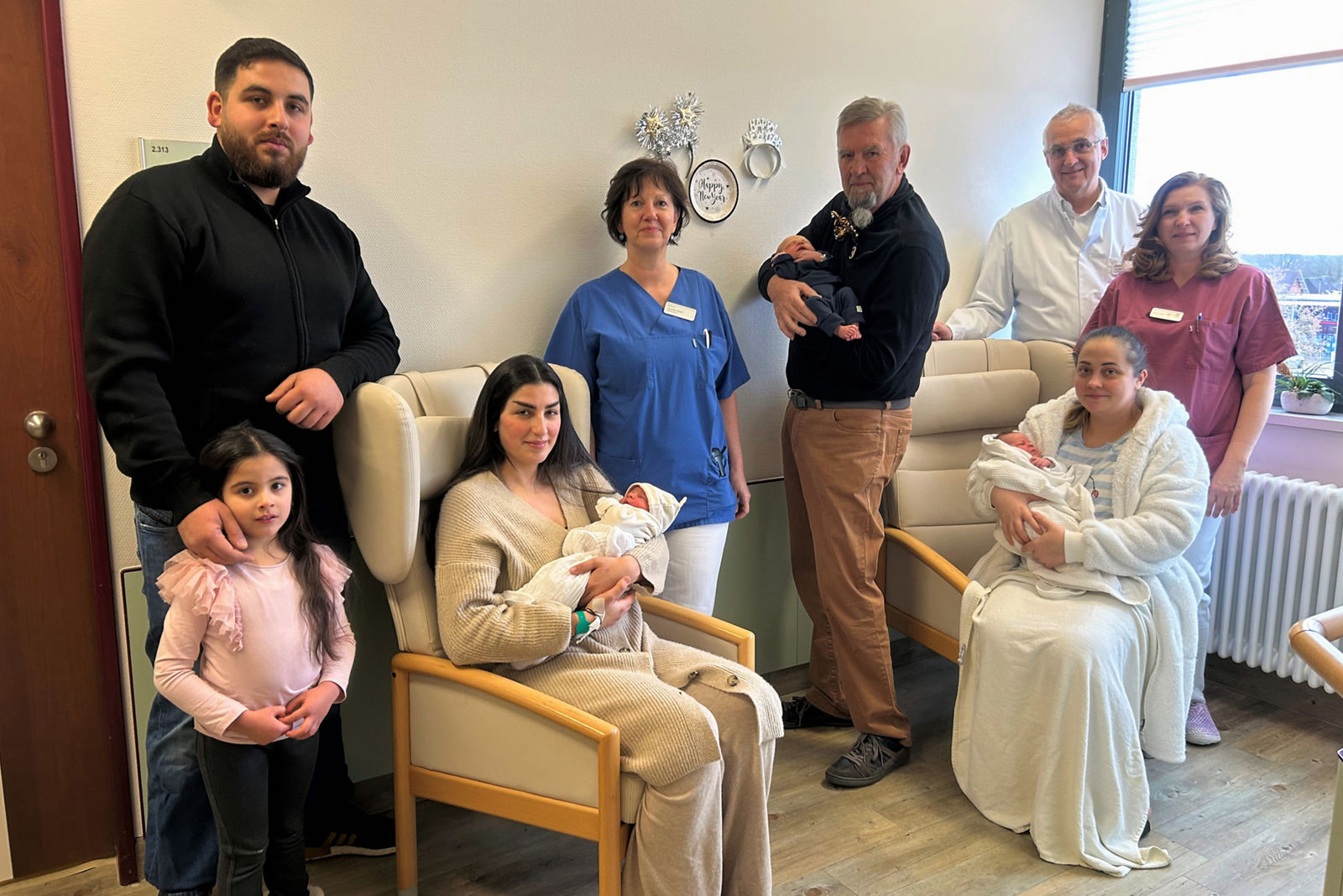 Zwei Silvesterbabys und zwei Neujahrsbabys in den Helios Kliniken Mittelweser